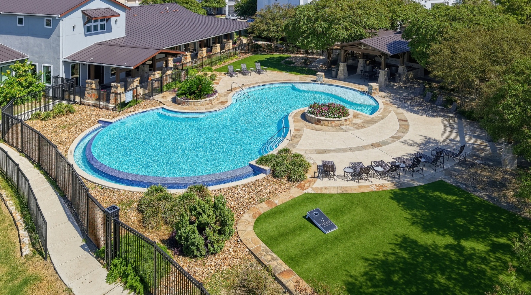 Aerial View of  Community Pool & Club House
